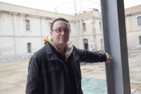 Pedro Martínez de la Calle, en la Escuela de Telecomunicación de la UPCT.