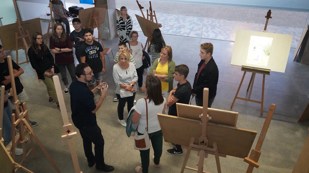 MatÃ­as Nieto Tolosa, durante la exposiciÃ³n
